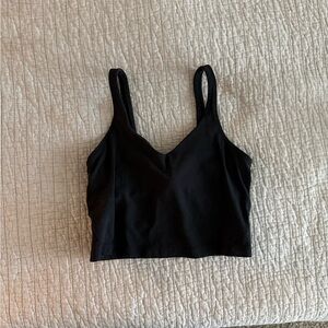 Lululemon Align Black Cropped Tank Top Size 6 GUC